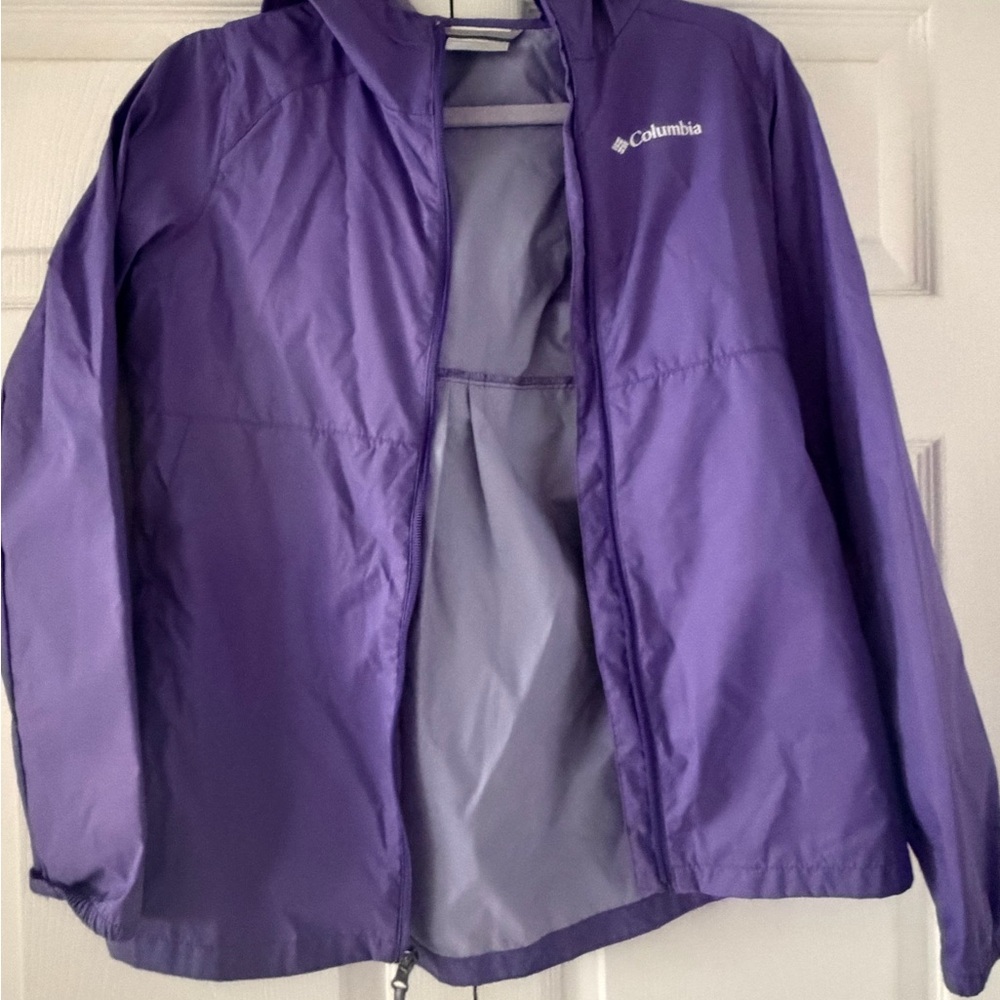 Columbia Kids Raincoat in Vibrant Purple